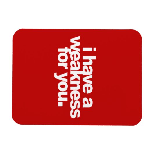 私はあなたのための弱い愛のコメントや マグネット (横)