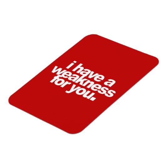 私はあなたのための弱い愛のコメントや マグネット (左側)