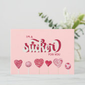 私はあなたのための棒つきキャンデーバレンタイン シーズンカード (スタンド正面)