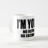 私はあなたのものです。 コーヒーマグカップ (正面左)