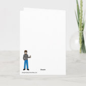 私はあなたのようなダッキー(アヒルちゃん)を持ってラッキーなパパだ カード (裏面)