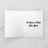 私はあなたのようなダッキー(アヒルちゃん)を持ってラッキーなパパだ カード (内部)