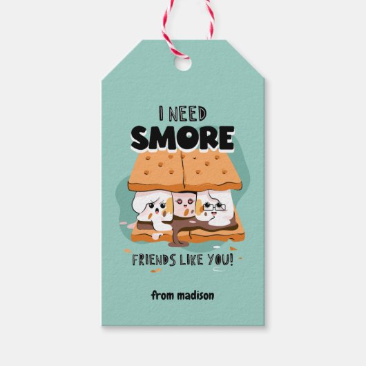 私はあなたのような友達が必要な教室バレンタイン ギフトタグ (正面)