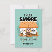 私はあなたのような友達が必要な教室バレンタイン 招待状 (正面)