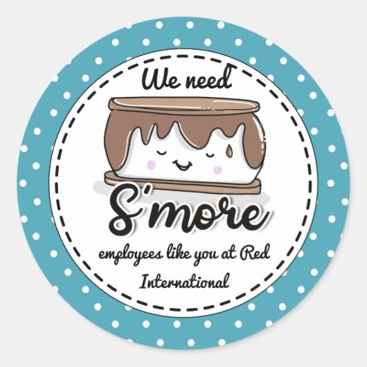 私はあなたのようなSのより多くの従業員のクリスマスプレゼントが必要 ラウンドシール (正面)