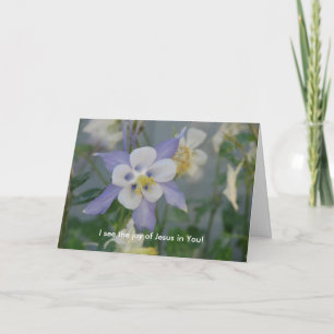 私はあなたのイエス・キリストの喜びを見ます! サンキューカード