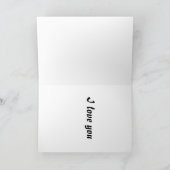 私はあなたのカード花愛カードバレンタイン サンキューカード (内部)