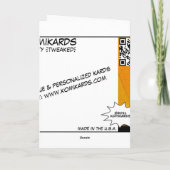 私はあなたのココナツが大好きです カード (裏面)