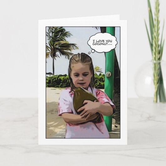 私はあなたのココナツが大好きです カード (正面)