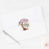 私はあなたのステッカーを応援している ラウンドシール (封筒)