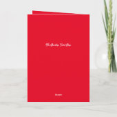 私はあなたのスパイシーなジンジャーブレッドマン折り畳みホリデーカード シーズンカード (裏面)