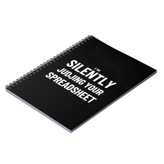 私はあなたのスプレッドシートを静かにジャッジ ノートブック (左側)