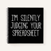 私はあなたのスプレッドシートを黙って判断している ノートブック (正面)