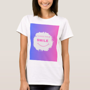 私はあなたのスマイルTシャツが大好き Tシャツ