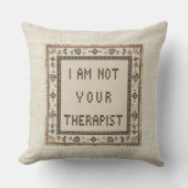 私はあなたのセラピストは縫わフェイクれていおもしろいない クッション (正面)