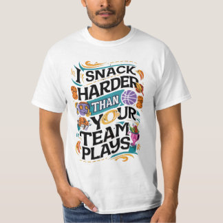 私はあなたのチームより硬く軽食を遊す Tシャツ