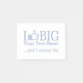 私はあなたのテキストパーソナライズされたを簡単に大きくするのが好きだ ポストイット (正面)