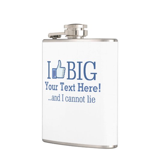 私はあなたのテキスパーソナライズされたト作成で大きいのが好き フラスク (左)