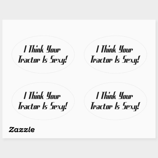 私はあなたのトラクタはトラクターのギフトですギア 楕円形シール (シート)