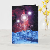 私はあなたのネーム空間が付いているオリオンそして背部に愛します カード (黄色い花)