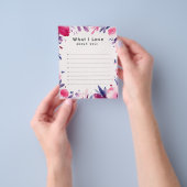 私はあなたのノート、ラブノート、カードの挿入について愛するもの チラシ (手)