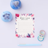 私はあなたのノート、ラブノート、カードの挿入について愛するもの チラシ (シングル)