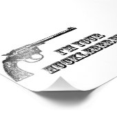 私はあなたのハックルベリーウェスタン銃だ フォトプリント            (角)