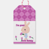 私はあなたのバニーお気に入りのだ ギフトタグ (裏面)