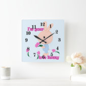 私はあなたのバニーお気に入りのです スクエア壁時計 (ホーム)