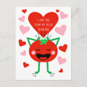 私はあなたのバレンタインデーの挨拶が大好き シーズンポストカード (正面)