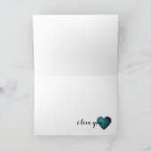 私はあなたのバレンタインハートが大好きです カード (内部)