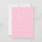 私はあなたのバレンタイン転が教室のカードが好き 招待状 (裏面)