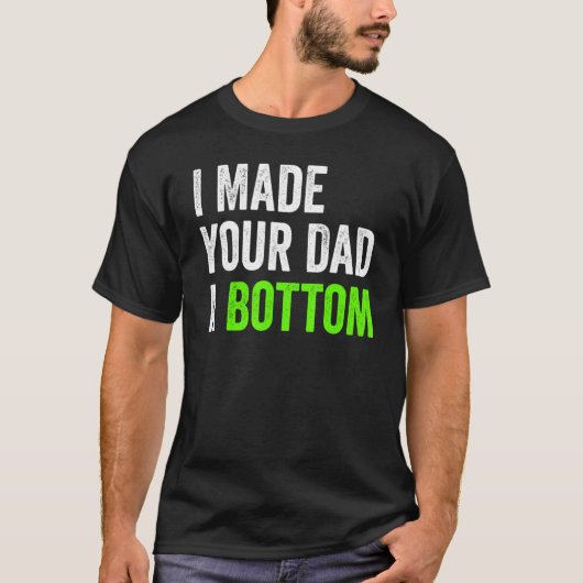 私はあなたのパパを底にした Tシャツ (正面)