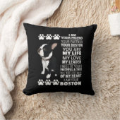 私はあなたのパートナーあなたのボストンテリアの友人である クッション (ブランケット)