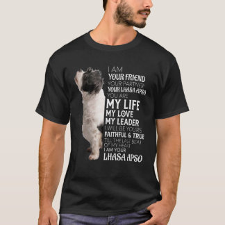 私はあなたのパートナーあなたのラサApso犬と友達 Tシャツ