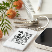 私はあなたのパートナーあなたの犬グレート・ダンあなたの友人 キーホルダー (正面右)