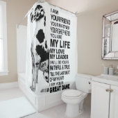 私はあなたのパートナーあなたの犬グレート・ダンあなたの友人 シャワーカーテン (インサイチュ)