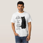 私はあなたのパートナーあなたの黒猫あなたを友人A Tシャツ (正面フル)