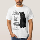 私はあなたのパートナーあなたの黒猫あなたを友人A Tシャツ (正面)