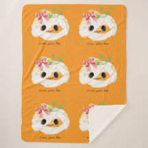 私はあなたのブコージーな秋パンプキンシェルパブランケット