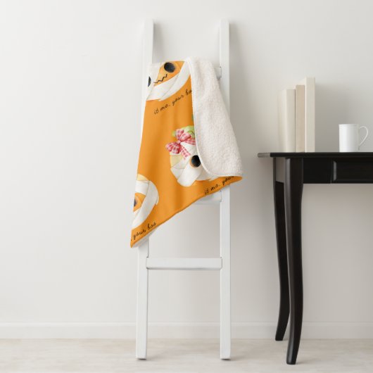 私はあなたのブコージーな秋パンプキンシェルパブランケット シェルパブランケット (インサイチュ)