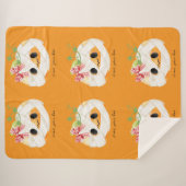 私はあなたのブコージーな秋パンプキンシェルパブランケット シェルパブランケット (正面(横))