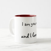 私はあなたのマグであり、愛します ツートーンマグカップ (正面左)