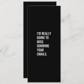 私はあなたのメールを恋しく思本当に無視する シーズンカード (正面/裏面)