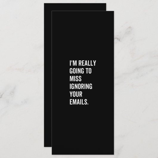 私はあなたのメールを恋しく思本当に無視する シーズンカード (正面/裏面)