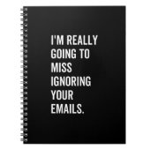 私はあなたのメールを恋しく思本当に無視する ノートブック (正面)