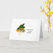 私はあなたのユーモアのある誕生日カードを思い出す カード (黄色い花)