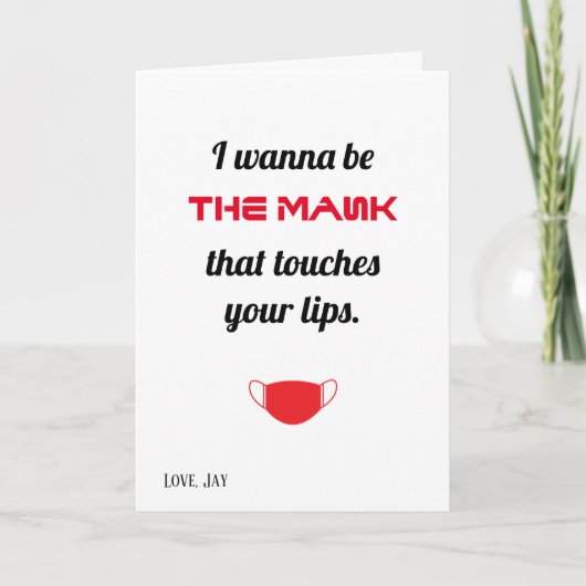 私はあなたのリップカードをtouchするマスクになりたい カード (正面)