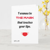 私はあなたのリップカードをtouchするマスクになりたい カード (黄色い花)