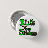 私はあなたのレースボタンを好みます 缶バッジ (正面&裏面)